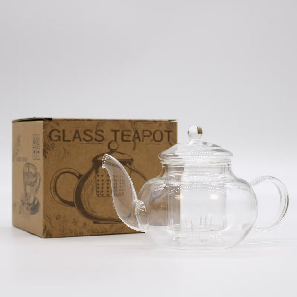 Glass Infuser Teapot - Round Pearl