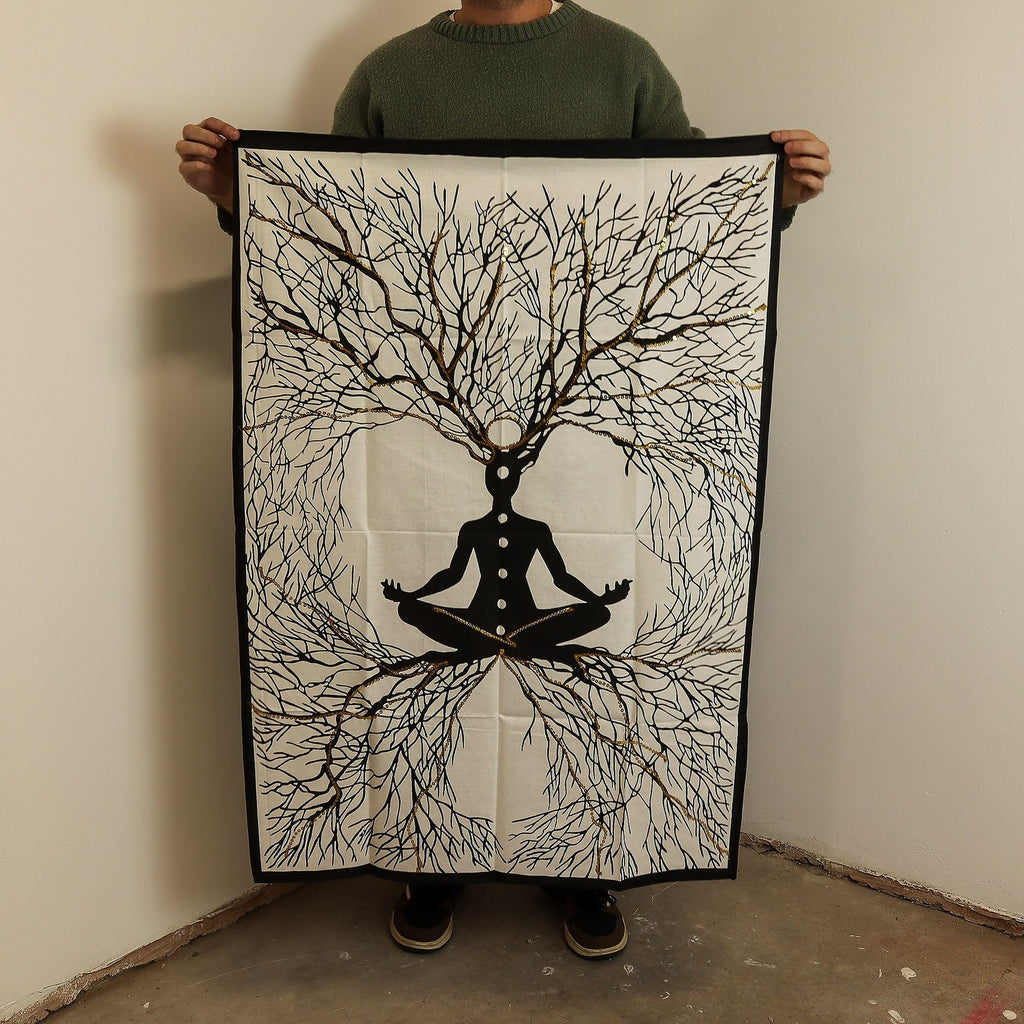 Cotton Wall Art (70x110cm) - Chakra Earth Connection